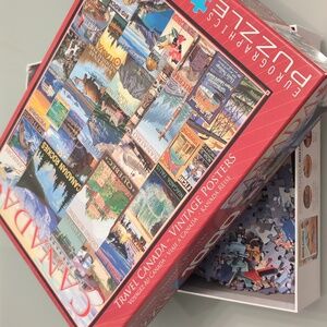 Puzzle: 1000 pc Eurographics Travel Canada Vintage Poster